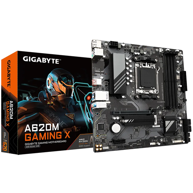 Материнская плата Gigabyte A620M GAMING X Socket AM5/AMD/MicroATX/1хHDMI/1хDisplayPort - изображение 4