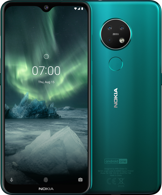 Smartfon Nokia 7.2 TA-1196 DualSim 4/64GB Green (6830AA002398) - obraz 1