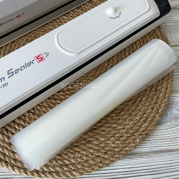 Вакууматор Vacuum Sealer SL-V1 90 Вт + 10 пакетов, вакуумный упаковщик для продуктов питания - изображение 5