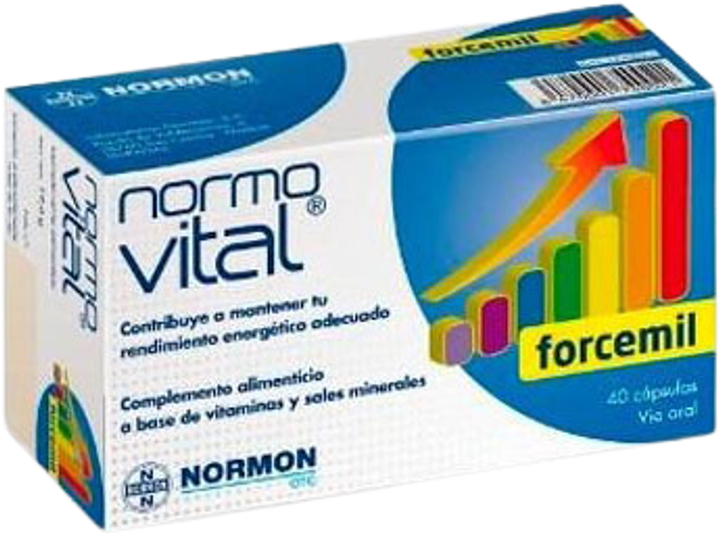 Натуральна добавка Lab. Normon Normovital Forcemil 40 капсул (8470001740021) - зображення 1