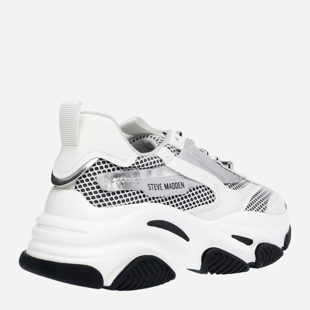 Sneakersy damskie na wysokiej platformie Steve Madden Possession Sneaker SM11001910-04D 36 22.2 cm Białe (8720236747044) - obraz 3