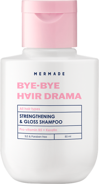Шампунь Mermade Keratin & Pro-vitamin B5 для Укрепления и Сияния волос 85 мл (4823122900043) - Фото 1 Шампунь Mermade Keratin & Pro-vitamin B5 для Укрепления и Сияния волос 85 мл (4823122900043) - изображение 1