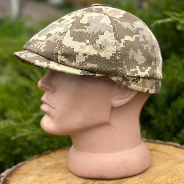 Військова кепка все кепка восьмиклинка хуліганка камуфляж піксель літня 58 - зображення 2