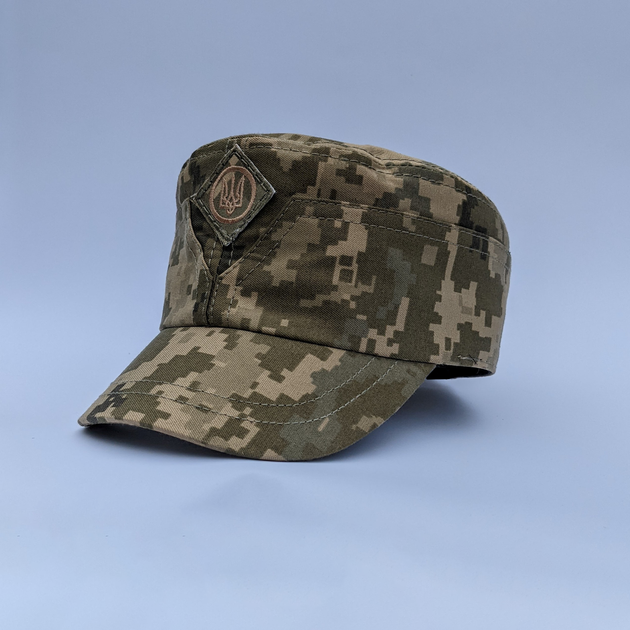 Камуфляжная кепка мазепинка с кокардой пиксель 56 - изображение 1