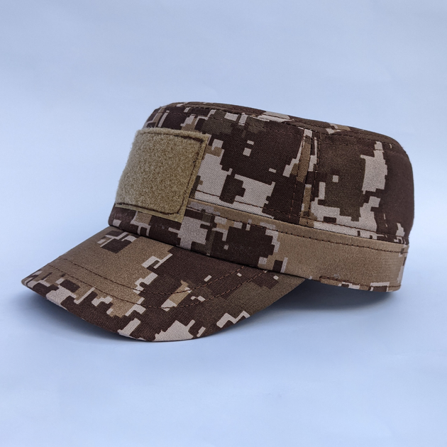 Камуфляжна кепка німкеня з липучкою 57 - зображення 1