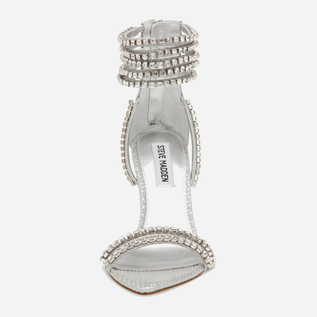 Жіночі босоніжки Steve Madden Bonjour Sandal SM11002586-751 39 24.6 см Сріблясті (8720857110746) - зображення 4
