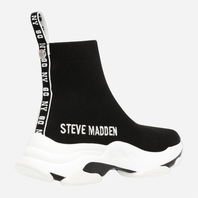 Sneakersy damskie na platformie wysokie wsuwane Steve Madden Master Sneaker SM11001442-001 37 23 cm Czarne (8720236176134) - obraz 1