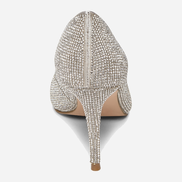 Czółenka damskie na obcasie Steve Madden Lillie Pump (crystal) SM11000728-968 38 23.8 cm Srebrne (8719484770751) - obraz 4
