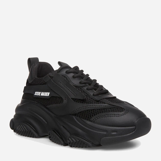 Sneakersy damskie na wysokiej platformie Steve Madden SM19000033-001 39 24.6 cm Czarne (8720857174007) - obraz 2