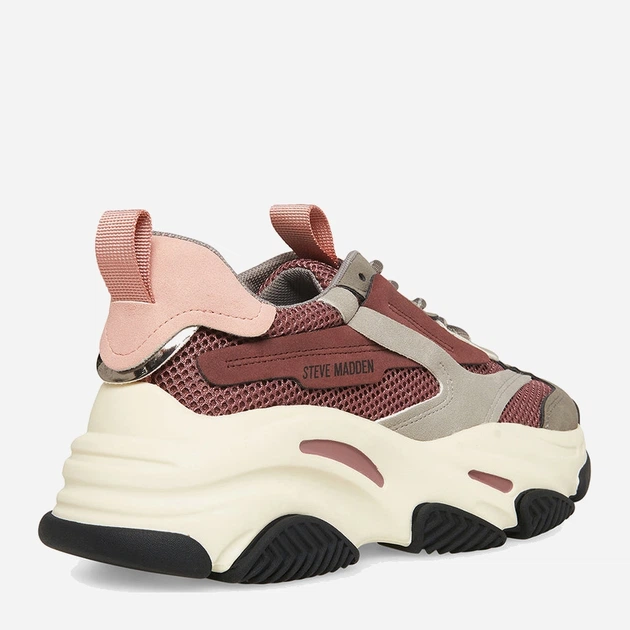 Sneakersy damskie na wysokiej platformie Steve Madden SM19000033-945 37 23 cm Bordowe (8720857127133) - obraz 3