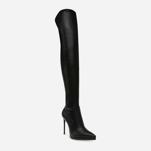 Muszkieterki damskie na szpilce za kolano Steve Madden Keandra Boot SM11002678-001 37 23 cm Czarne (8720857154856) - obraz 2