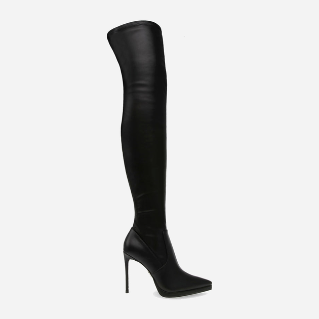 Muszkieterki damskie na szpilce za kolano Steve Madden Keandra Boot SM11002678-001 41 26.2 cm Czarne (8720857154931) - obraz 1