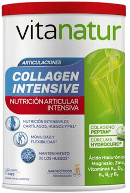 Дієтична добавка Diafarm Vitanatur Collagen Intensive 360 г (8424657742816) - зображення 1