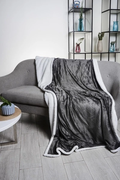 Одеяло Soho демисезонное полуторное 150x200 см полиэстер Plush hugs Graphite (1221К) - изображение 5