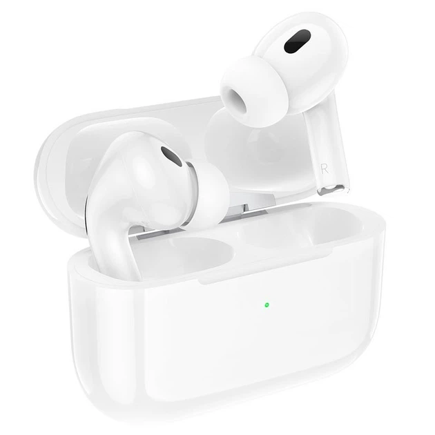 Навушники Бездротові Bluetooth Гарнітура з мікрофоном HOCO TWS EW51 |BT5.3, 30/300mAh, ANC|Білі - Фото 3 Навушники Бездротові Bluetooth Гарнітура з мікрофоном HOCO TWS EW51 |BT5.3, 30/300mAh, ANC|Білі - зображення 3