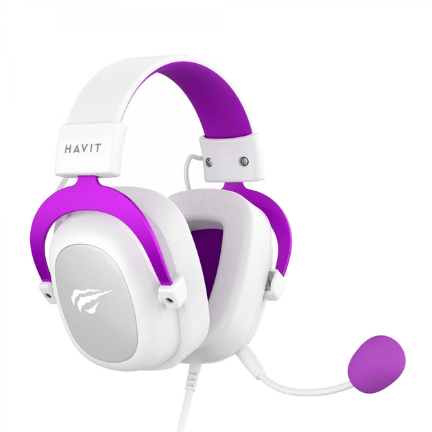 Ігрові навушники з мікрофоном HAVIT HV-H2002D White/Purple купить в ...