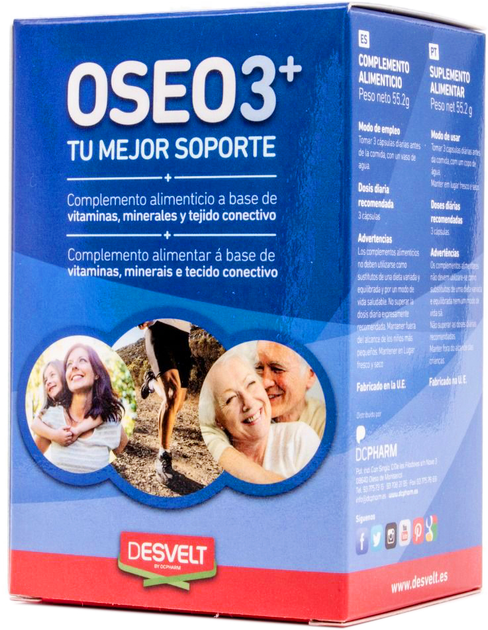 Suplement diety Desvelt Oseo 3 60 kapsułek (8437011483492) - obraz 1