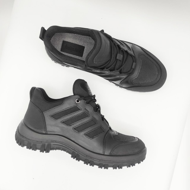Тактичні черевики Footprints чорна шкіра 44 (28) - изображение 1