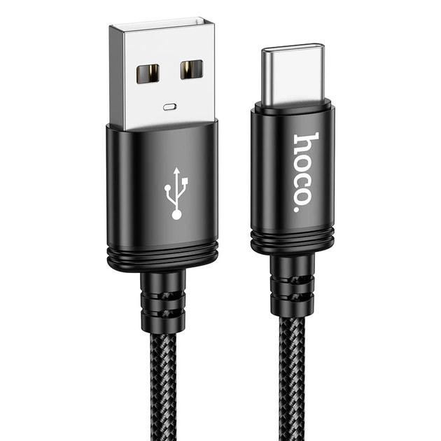 Кабель заряджання та передачі даних Hoco X91 Radiance charging USB to Type-C 3m, 3A black - Фото 1 Кабель заряджання та передачі даних Hoco X91 Radiance charging USB to Type-C 3m, 3A black - зображення 1
