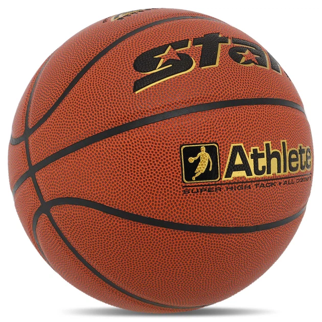 М'яч баскетбольний STAR ATHLETE BB4307 №7 PU помаранчевий - Фото 2 М'яч баскетбольний STAR ATHLETE BB4307 №7 PU помаранчевий - изображение 2