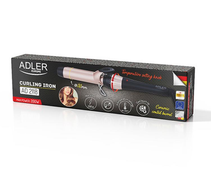 Плойка Adler AD 2118 Розовая 32mm - Фото 2 Плойка Adler AD 2118 Розовая 32mm - изображение 2