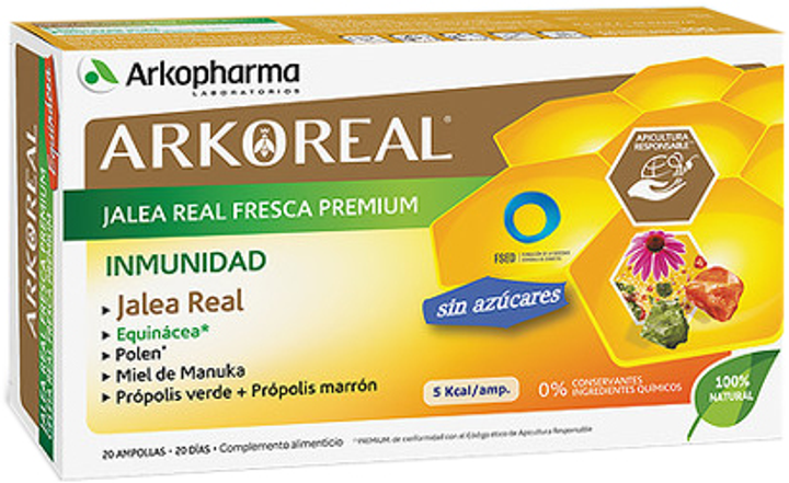 Дієтична добавка Arkopharma Arkoreal Royal Jelly Royal Jelly Immunity Sugar Free (3578830110154) - зображення 1