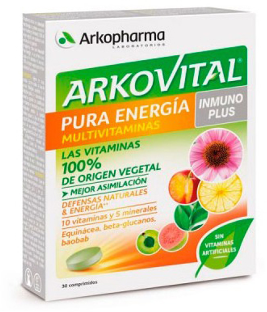 Suplement diety Arkopharma Arkovital Inmunoplus Pure Energy 30 tabletek (3578830124472) - obraz 1