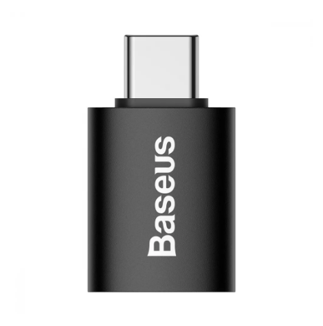 Переходник Baseus Ingenuity Mini OTG USB 3.1 to Type-C black ZJJQ000001 - Фото 1 Переходник Baseus Ingenuity Mini OTG USB 3.1 to Type-C black ZJJQ000001 - изображение 1