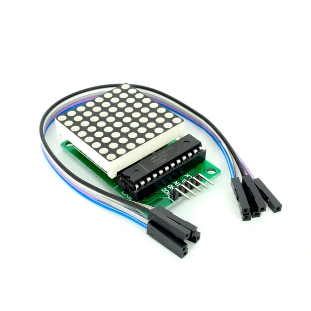 Светодиодная матрица MAX7219 модуль драйвер 8*8 для Arduino - Фото 1 Светодиодная матрица MAX7219 модуль драйвер 8*8 для Arduino - изображение 1