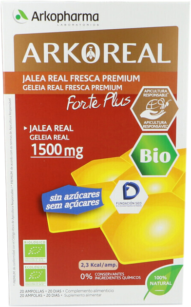 Arkopharma Royal Jelly Organic 1500mg - Beauty Naturals