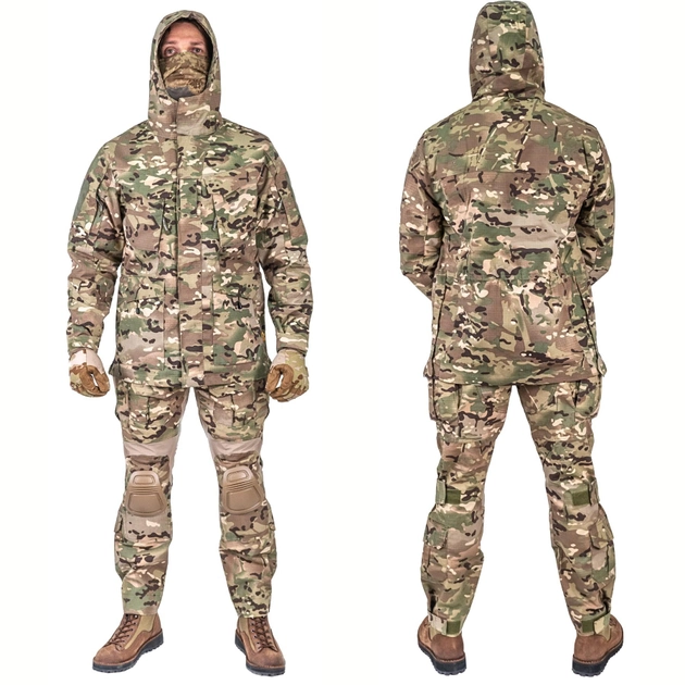 Тактичний демісизонний військовий костюм HAN WILD G3 Multicam Куртка M65, Убакс та Штани наколінниками M Мультикам HWMD0026800 - зображення 2