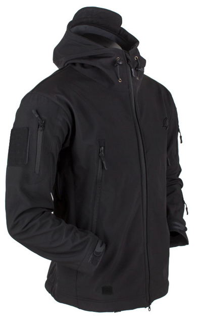 Тактична куртка Eagle Soft Shell JA-01 із флісом Black L - зображення 2