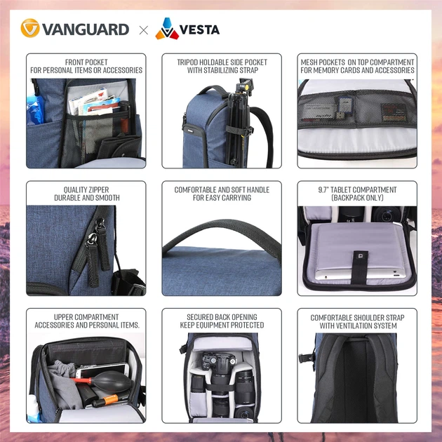 Рюкзак Vanguard Vesta Aspire 41 Gray (VGVESTA_ASPIRE41_GY) - зображення 15