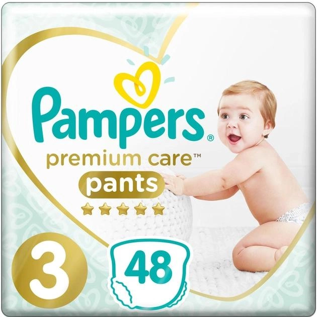 Підгузки-трусики Pampers Premium Care Pants Midi Розмір 3 (6-11 кг) 48 шт (8001090759795) - зображення 1