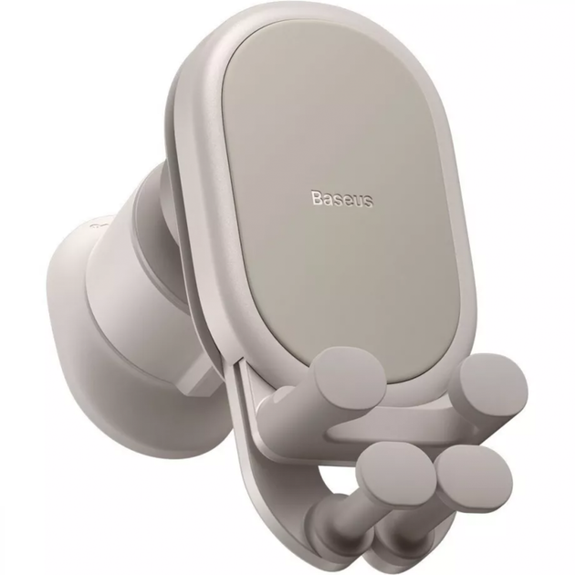 Автодержатель с беспроводной зарядкой Baseus Stable Car Mount Pro 15W Air Outlet Wireless Charger Creamy White - изображение 4