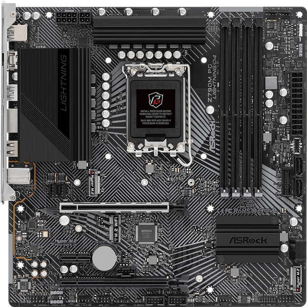 Материнська плата ASRock Z790M PG Lightning/D4 (s1700, Intel Z790, PCI-Ex16) - зображення 2