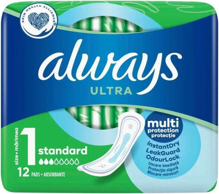 Podpaski higieniczne Always Ultra Standard 12 szt (4015400403807) - obraz 1