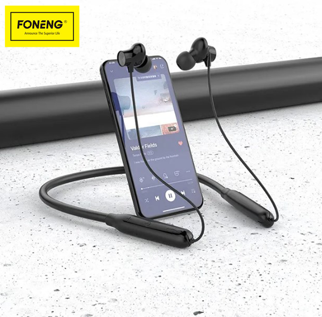 Навушники бездротові для спорту, на шию, вакуумні FONENG NECKBAND SPORT BL34 - Фото 3 Навушники бездротові для спорту, на шию, вакуумні FONENG NECKBAND SPORT BL34 - зображення 3