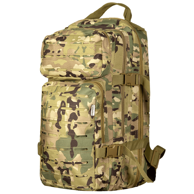 Рюкзак тактический полевой универсальный маскировочный рюкзак для силовых структур Мультикам 25л 7127 (OPT-11191) - изображение 1