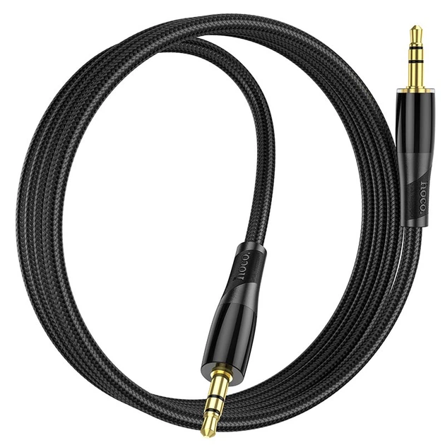 Кабель HOCO UPA25 Transparent Discovery Edition AUX audio cable, 1M, black - изображение 4