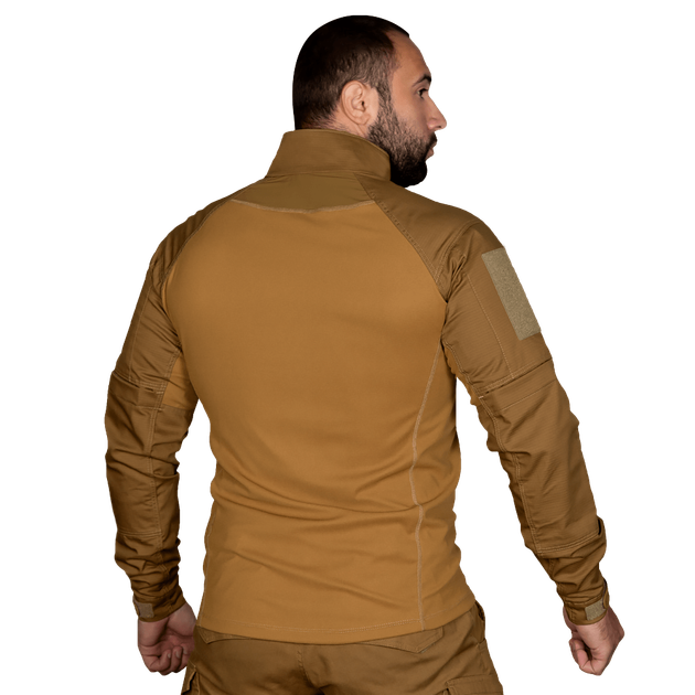 Рубашка боевая тактическая полевая износостойкая рубашка для силовых структур 7196(L) койот (OPT-30181) - изображение 2