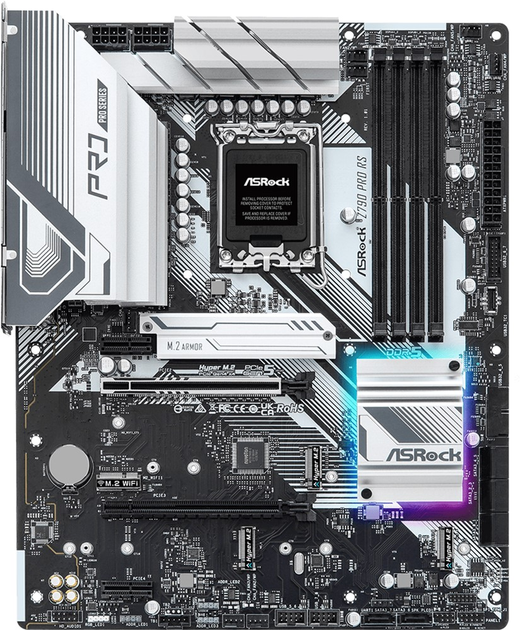Материнська плата ASRock Z790 Pro RS (s1700, Intel Z790, PCI-Ex16) - зображення 2