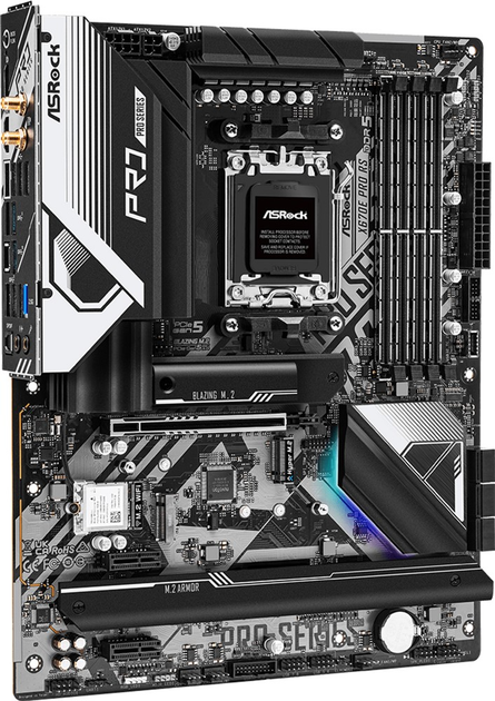 Płyta główna ASRock X670E Pro RS (AM5, AMD X670E, PCI-Ex16) - obraz 3