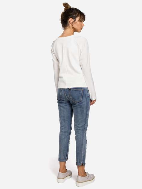Longsleeve damski BeWear B047 86928 L Ecru (5902041192896) - obraz 4