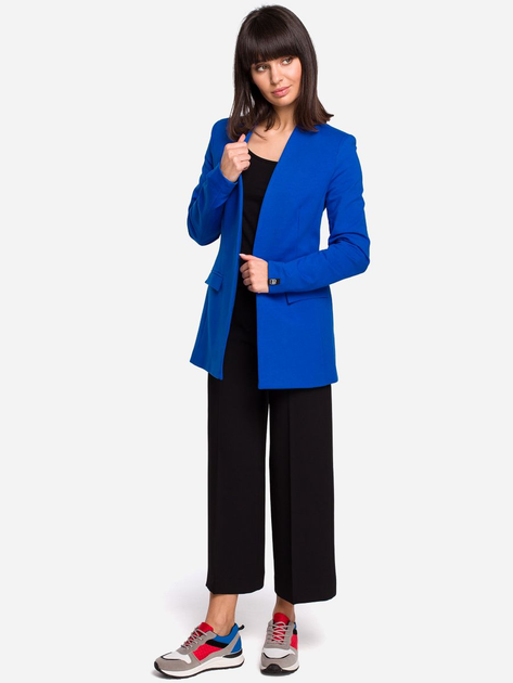 Піджак подовжений жіночий BeWear B102 87147 L Синій (5903068433474) - зображення 3