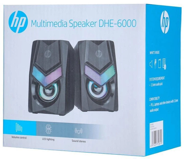 Акустична система HP DHE-6000 LED RGB Black - зображення 6