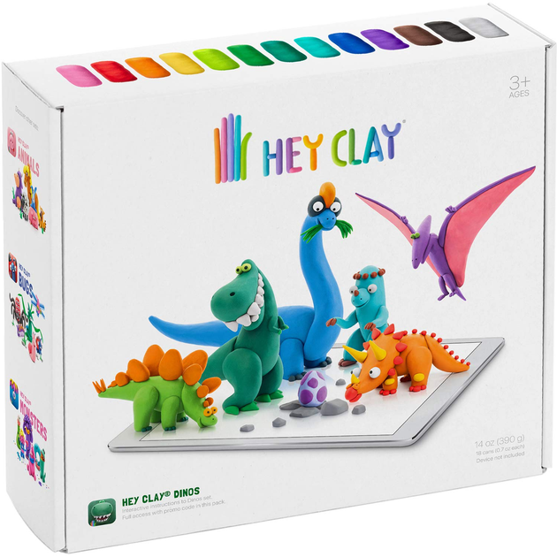 Набір для дитячого ліплення Hey Clay Динозаври (5908273097060) - зображення 1