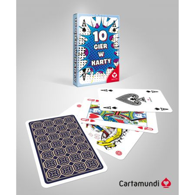 Zestaw kart Cartamundi 10 Gier (5903076511195) - obraz 1