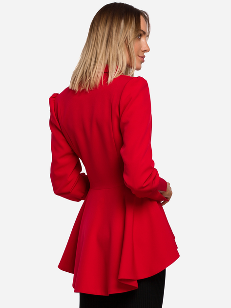 Піджак подовжений жіночий Made Of Emotion M529 2XL Red (5903068490385) - зображення 2