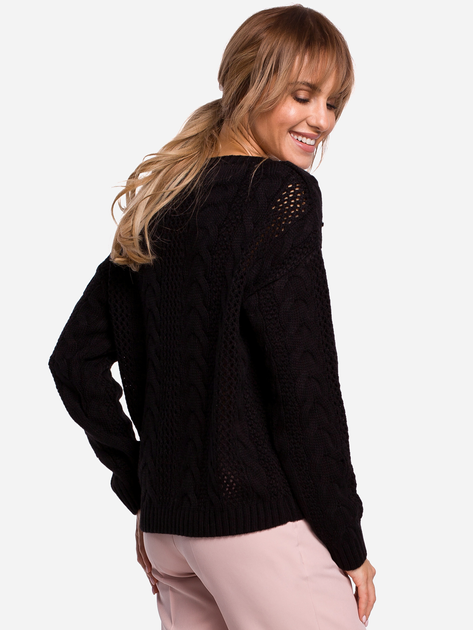 Пуловер жіночий Made Of Emotion M510 S/M Чорний (5903068466472) - зображення 2